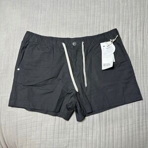 NWT Vuori Ripstop Women's Size X Large charcoal Mid Rise Shorts